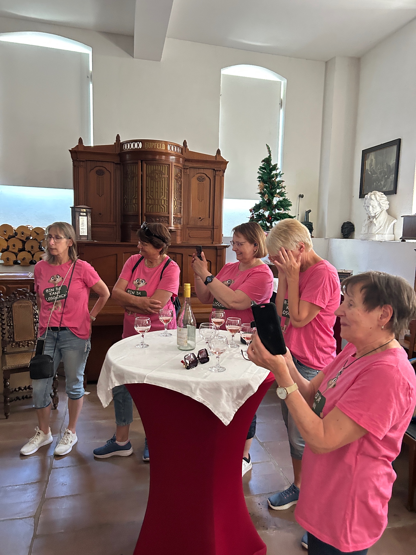 Weinprobe im Musikkabinett Siegfrieds in Rüdesheim